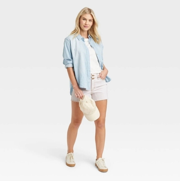 NWT Universal Thread High Rise Vintage Midi Short - Picture 3 of 10